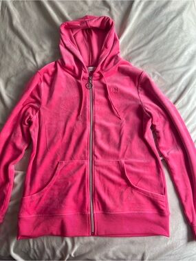 Limited Edition Paris Hilton “That’s Hot” Velvet Neon Pink Bedazzled Track Suit